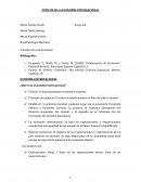 Cuales son los Tópicos de la economía internacional