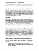 La organización de la información