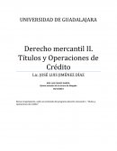 AXIOLOGIA Derecho mercantil II. Títulos y Operaciones de Crédito