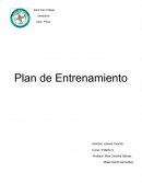 Educación fisica: Plan de Entrenamiento