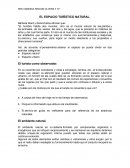 EL ESPACIO TURÍSTICO NATURAL