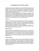 La inseguridad social en Paraíso, Tabasco