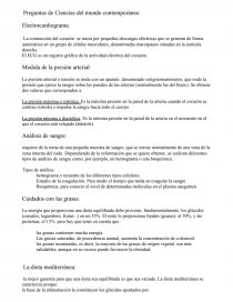 Preguntas de Ciencias del mundo contemporáneo. Página 1