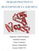 Identificación de las características físico químicas de la albumina