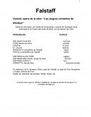 Versión opera de la obra: “Las alegres comadres de Windsor”