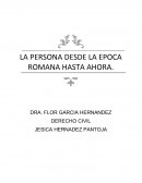 PERSONA EN LA EPOCA DE ROMA