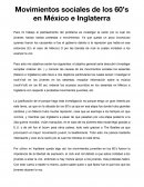 Cuestionario Movimientos sociales de los 60’s en México e Inglaterra