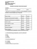 Prueba tercer año los derechos de los niños