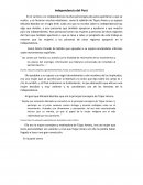 Un Ensayo de la Independencia del Perú