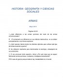 ARMAS. HISTORIA GEOGRAFÍA Y CIENCIAS SOCIALES