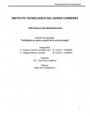 Fertilizante en polvo a partir de la orina humana
