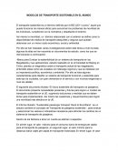 Modelos de transporte sostenible