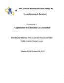 Quimica y “La propiedad de la densidad y la viscosidad”