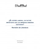 ¿El estrés laboral, un factor importante que las empresas deberían gestionar?
