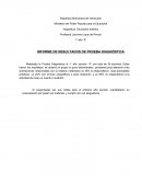 INFORME DE RESULTADOS DE PRUEBA DIAGNÓSTICA