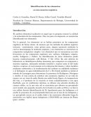 Identificacion de los elementos de una muestra organica