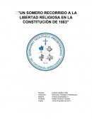 Un somero recorrido a la libertad religiosa en la Constitución de 1883