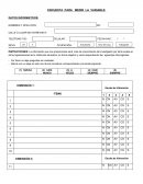 Evaluacion de variables