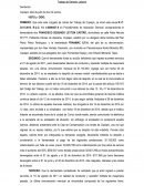 Trabajo de Derecho Laboral Analisis de sentencia