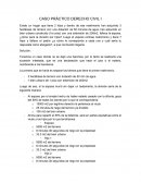 Caso práctico en derecho civil