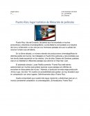 Puerto Rico, lugar turístico de filmación de películas