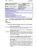 Actividad “El origen de la filosofía “