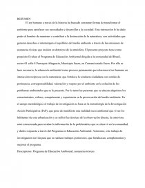 Programa de Educación Ambiental, sustancias tóxicas. Página 1
