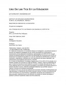 Uso De Las Tics En La Educacion