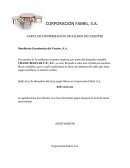 Carta de confirmacion de auditoría de saldos y respuestas