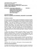 TALLER DE INSERCION COMUNITARIA Y MAPEO SOCIAL