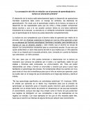 La concepción del niño en relación con el proceso de aprendizaje de la lectura en educación primaria