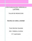 TALLER DE REDACCION Escriba con orden y claridad