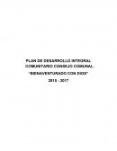Plan de desarrollo integral Comunitario de Consejo Comunal “BIENAVENTURADO CON DIOS"