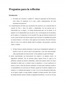 Preguntas para la reflexión