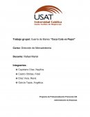 Ensayo de Guerra de titanes “Coca Cola vs Pepsi”