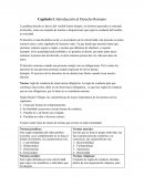 Capitulo I. Introducción al Derecho Romano