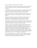 Análisis de investigación del Indice de precio al consumidor