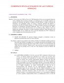 GOBIERNOS REVOLUCIONARIOS DE LAS FUERZAS ARMADAS