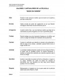 VALORES Y ANTIVALORES DE LA PELICULA “BUEN DIA RAMON”