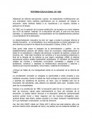 Una nueva Reforma educacional de 1980 en chile