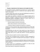 Causas y tratamientos de los trastorno del estado de ánimo