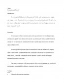 Hablemos de Comunicación Verbal