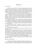 ARISTÓTELES VIDA Y OBRAS