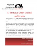 El nuevo Orden Mundial América Latina