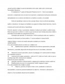 Adaptación cirricular no significativa del área del lenguaje