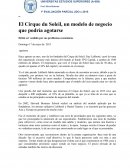 El Cirque du Soleil, un modelo de negocio que podría agotarse