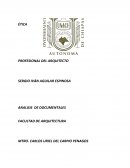 ÉTICA PROFESIONAL DEL ARQUITECTO