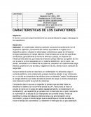 Características de carga y descarga de los capacitores