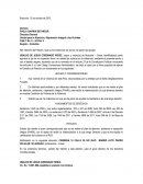 Modelo de petición de indemnización