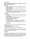 BASES MOLECULARES Y CELULARES DE LA HERENCIA. LEYES DE MENDEL. MUTACIONES GÉNICAS